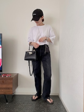 「TIDEWAY（タイドウェイ）のアイテム（キーケース/キーアクセサリー）」を使った、massssさん（レディース・152cm）の夏コーディネート