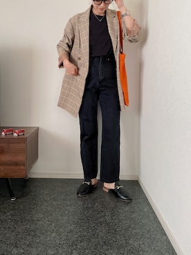「SLOBE citron.（スローブシトロン）のアイテム（ジャケット/アウター）」を使った、massssさん（レディース・152cm）の秋コーディネート