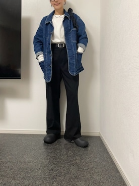 「アイテム（サンダル）」を使った、massssさん（レディース・152cm）の秋コーディネート