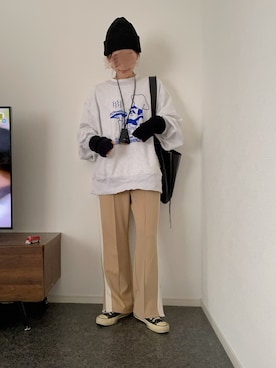 「THE SHINZONE（ザ　シンゾーン）のアイテム（スウェット）」を使った、massssさん（レディース・152cm）の秋コーディネート