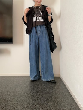「アイテム（バレエシューズ）」を使った、massssさん（レディース・152cm）の秋コーディネート