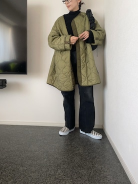 「アイテム（モッズコート）」を使った、massssさん（レディース・152cm）の秋コーディネート