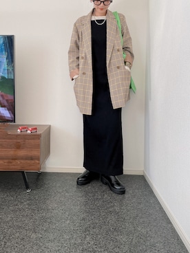 「SLOBE citron.（スローブシトロン）のアイテム（ジャケット/アウター）」を使った、massssさん（レディース・152cm）の秋コーディネート