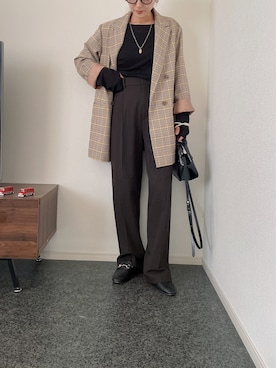 「SLOBE citron.（スローブシトロン）のアイテム（ジャケット/アウター）」を使った、massssさん（レディース・152cm）の秋コーディネート