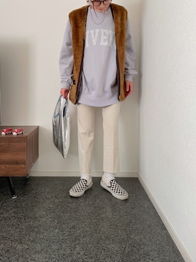 「アイテム（その他アウター、ブラウン系）」を使った、massssさん（レディース・152cm）の秋コーディネート