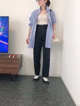 「JIL SANDER（ジルサンダー）のDRAWSTRING SM CROSSBODY（ショルダーバッグ）」を使った、massssさん（レディース・152cm）の春コーディネート