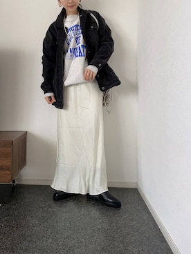 「ロンクスカート」｜massssさん（レディース・152cm）の冬コーディネート