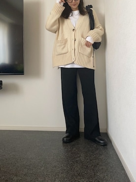 「アイテム（スリッポン）」を使った、massssさん（レディース・152cm）の秋コーディネート