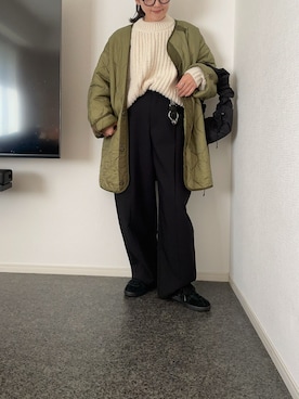 「アイテム（モッズコート）」を使った、massssさん（レディース・152cm）の冬コーディネート