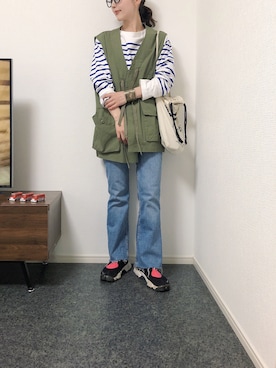 「Bonum（ボナム）のアイテム」を使った、massssさん（レディース・152cm）の春コーディネート