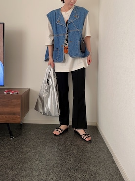 「TIDEWAY（タイドウェイ）のアイテム（キーケース/キーアクセサリー）」を使った、massssさん（レディース・152cm）の夏コーディネート