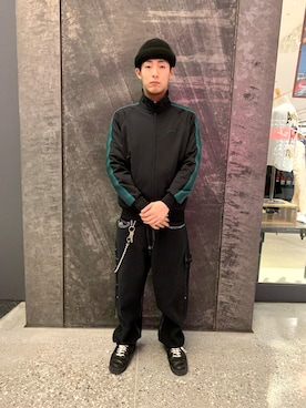 「オールドスクール」｜「アイテム（ジャージ）」を使った、Shomaさん（メンズ・178cm）の春コーディネート