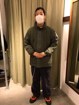 「コラボレーション」｜「アイテム（ジャケット/アウター）」を使った、Shomaさん（メンズ・178cm）の秋コーディネート