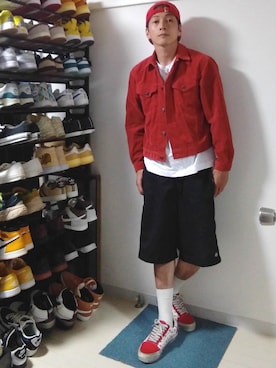 「Levi's（リーバイス）のアイテム（ブルゾン）」を使った、kawatukipotatoさん（メンズ・169cm）の秋コーディネート
