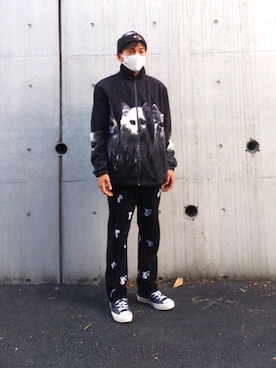 「RIPNDIP（リップンディップ）のアイテム」を使った、kawatukipotatoさん（メンズ・169cm）の秋コーディネート