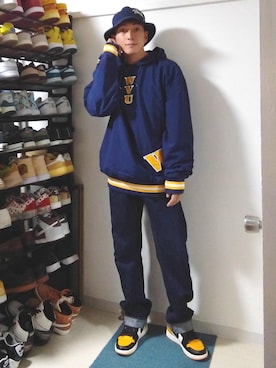 「Jordan」｜「アイテム（ナイロンジャケット）」を使った、kawatukipotatoさん（メンズ・169cm）の秋コーディネート