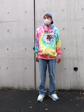 「RIPNDIP（リップンディップ）のアイテム」を使った、kawatukipotatoさん（メンズ・169cm）の秋コーディネート