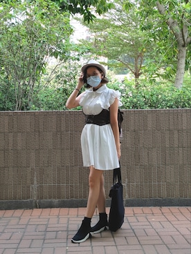 「N/A（エヌエー）のアイテム」を使った、彌渦怨yakaon/瑠娜Runaさん（レディース・158cm）の秋コーディネート