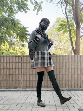 「N/A（エヌエー）のアイテム」を使った、彌渦怨yakaon/瑠娜Runaさん（レディース・158cm）の秋コーディネート