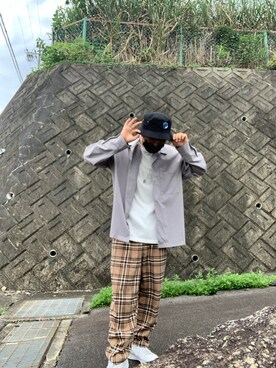 「SUGGESTION（サジェッション）のアイテム」を使った、kENtoさん（メンズ・169cm）の秋コーディネート