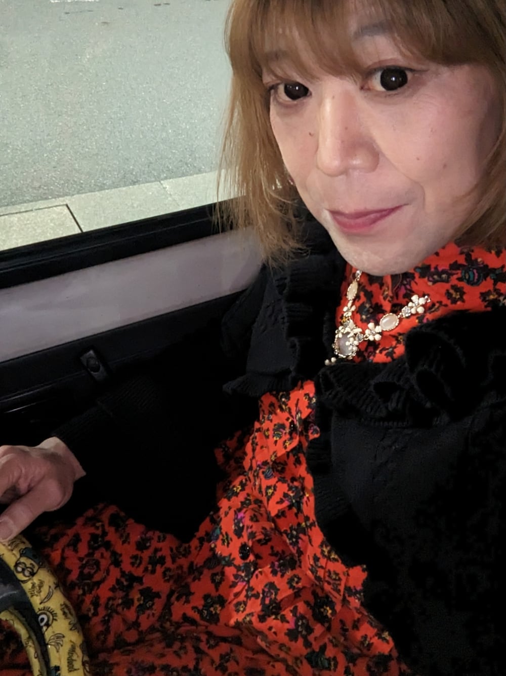 「休日コーデ、古着MIX、MTF、LGBT」｜「古着のアイテム（ワンピース、レッド系）」を使った、ななお(七緒)さん（レディース・169cm）の春コーディネートの1枚目の写真