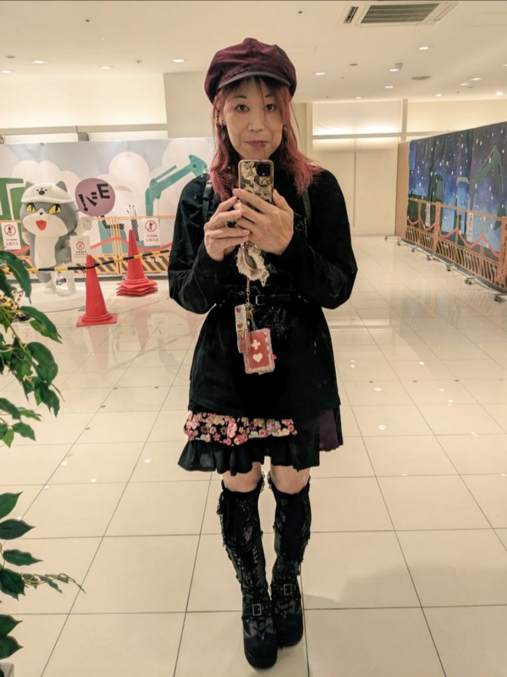 「OZZONESTのアイテム（ブーツ、グレー系）」を使った、ななお(七緒)さん（レディース・169cm）の夏コーディネートの1枚目の写真