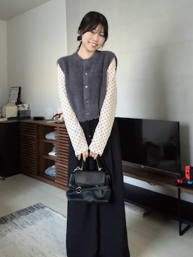 「EFOLE（エフォル）のアイテム」を使った、ながいゆなさん（レディース・160cm）の秋コーディネート