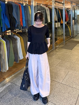 「forksy.（フォルクシー）のアイテム」を使った、ながいゆなさん（レディース・160cm）の秋コーディネート