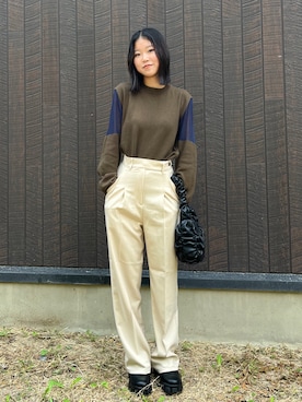 「Lattice（Lattice）のアイテム」を使った、ながいゆなさん（骨格ウェーブ・レディース・160cm）の秋コーディネート