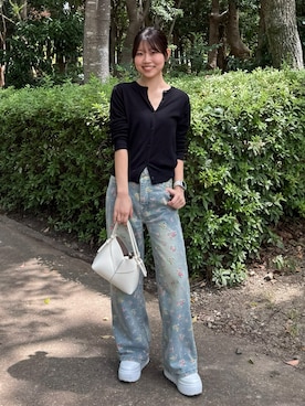 「LOVEHUNTER（ラブハンター）のアイテム」を使った、ながいゆなさん（レディース・160cm）の夏コーディネート