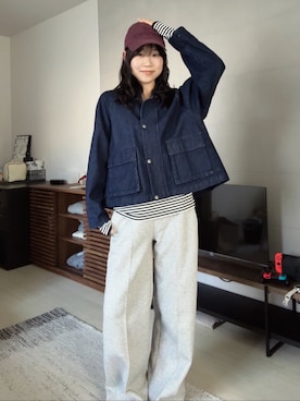 ながいゆなさん（レディース・160cm）の秋コーディネート