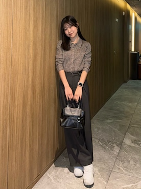 「solleim（ソルレム）のアイテム」を使った、ながいゆなさん（レディース・160cm）の秋コーディネート