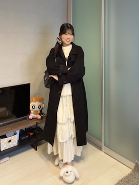 ながいゆなさん（レディース・160cm）の冬コーディネート