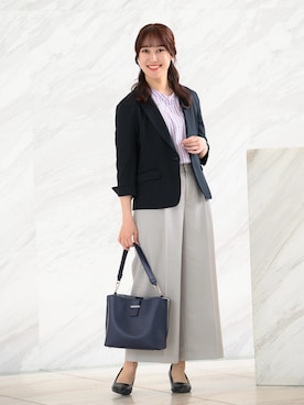 「Reflect（リフレクト）のアイテム（ジャケット/アウター）」を使った、yukariさん（レディース・157cm）の春コーディネート