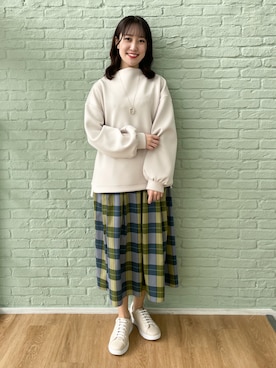 「Reflect（リフレクト）のアイテム（アクセサリー）」を使った、yukariさん（レディース・157cm）の冬コーディネート