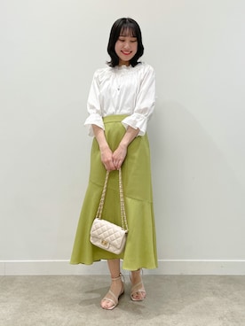 「Reflect（リフレクト）のアイテム（アクセサリー）」を使った、yukariさん（レディース・157cm）の春コーディネート