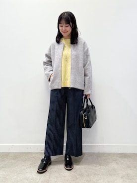「Reflect（リフレクト）のアイテム（ブルゾン）」を使った、yukariさん（レディース・157cm）の秋コーディネート