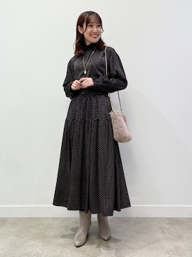 「Reflect（リフレクト）のアイテム（アクセサリー）」を使った、yukariさん（レディース・157cm）の秋コーディネート