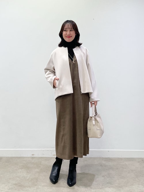 Reflect（リフレクト） ノーカラーコート コート 「ゆったりシルエット