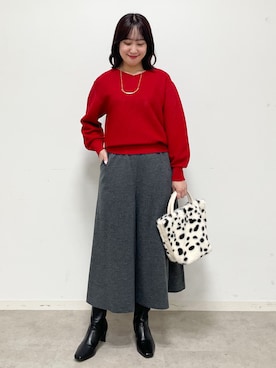 「Reflect（リフレクト）のアイテム（アクセサリー）」を使った、yukariさん（レディース・157cm）の秋コーディネート