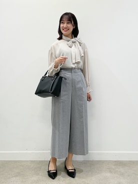 「Reflect（リフレクト）のアイテム（パンツ）」を使った、yukariさん（レディース・157cm）の夏コーディネート