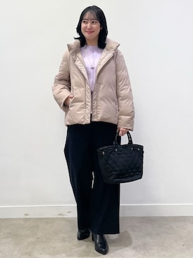 「Reflect（リフレクト）のアイテム（ダウンジャケット/コート）」を使った、yukariさん（レディース・157cm）の冬コーディネート
