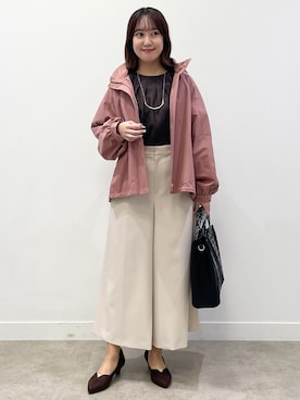 「Reflect（リフレクト）のアイテム（トップス）」を使った、yukariさん（レディース・157cm）の秋コーディネート