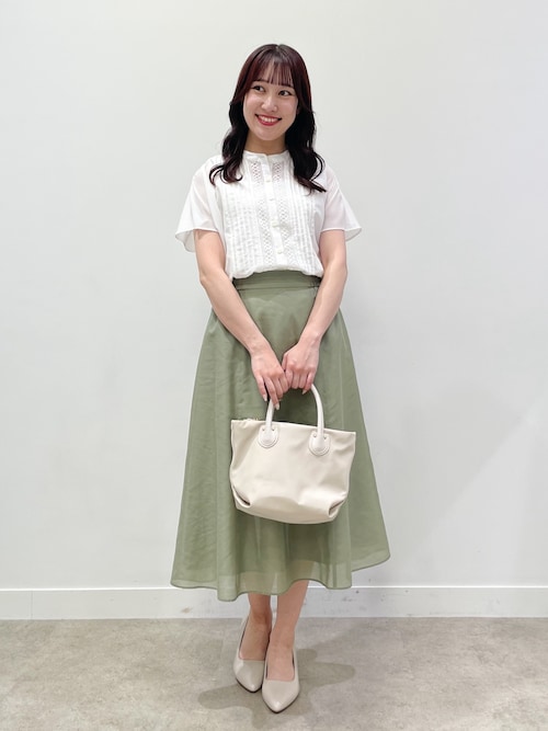 新品•未使用★Reflect【接触冷感／洗える】フロントレースデザインブラウス SALE／WEB限定カラーあり／接触冷感／洗える】フロントレース