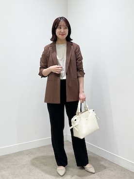 「アイテム（テーラードジャケット）」を使った、yukariさん（レディース・157cm）の夏コーディネート