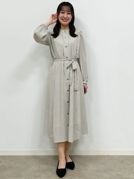 「Reflect（リフレクト）のアイテム（ワンピース/ドレス）」を使った、yukariさん（レディース・157cm）の冬コーディネート