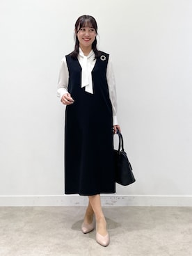 「Reflect（リフレクト）のアイテム（ワンピース/ドレス）」を使った、yukariさん（レディース・157cm）の秋コーディネート