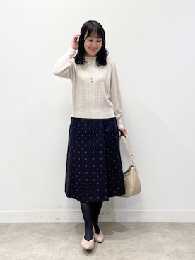 「Reflect（リフレクト）のアイテム（アクセサリー）」を使った、yukariさん（レディース・157cm）の秋コーディネート