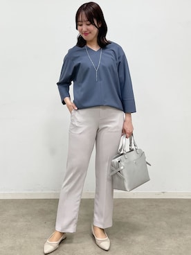 「Reflect（リフレクト）のアイテム（トップス）」を使った、yukariさん（レディース・157cm）の春コーディネート
