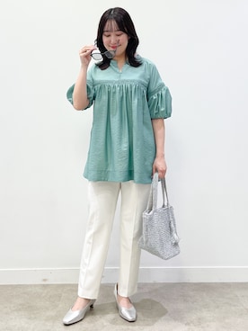 「Modify（モディファイ）のアイテム」を使った、yukariさん（レディース・157cm）の春コーディネート